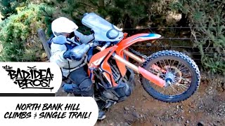 The North Bank - Hill Climbs & Single Trail Adventure | CRF Rally, DR650, DRZ, KTM690 | New Zealand