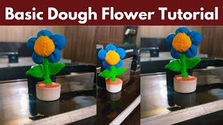 Basic Dough Flower Making Tutorial | Easy Step-by-Step Guide for Beginners