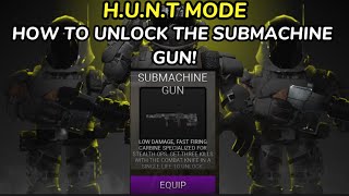 HOW TO UNLOCK THE SUBMACHINE GUN! ROBLOX SURVIVE THE NIGHT H.U.N.T!