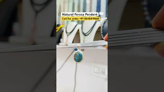 Feroza Pendant (Turquoise) | Engraved Feroza Locket