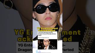 YG Entertainment And G-Dragon Have Officially Parted Ways #kpop #ygentertainment #gdragon #shorts