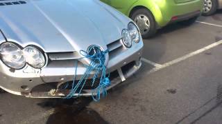 Crashed Mercedes-Benz SL 55 AMG with a SLR front - HD