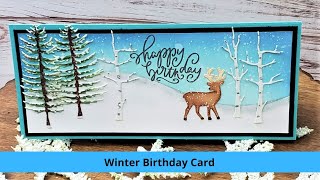 Winter Birthday Card and **GIVEAWAY**