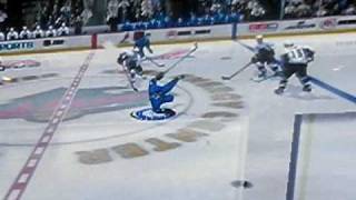 NHL Player Gets Slashed (Video Game)