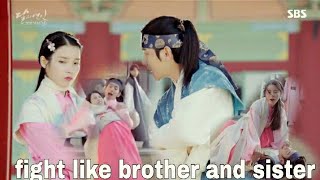 Iu and Baekhyun fight like real brother and sister||  Moon lover Scarlett #baekhyun #Iu #shorts