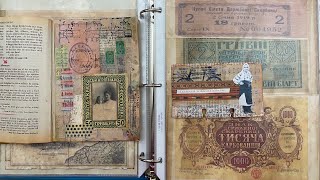 The Ephemera/Supply Binder For My Vintage Ukrainian Themed Junk Journal