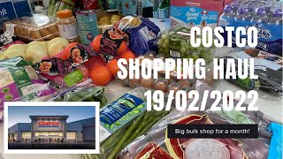 COSTCO shopping haul at Wembley, London UK on Saturday 19/02/2022 - big bulk shop for a month!