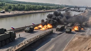 5 Minutes Ago! A 725-ton Russian ammunition convoy was destroyed by Ukrainian forces en route