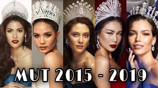 Performance Miss Thailand 2015 - 2019 at the Miss Universe Contest.