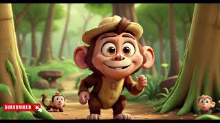 Kids Story In English With Subtitle | Monkey Story with Moral #animation #learning #fairytales