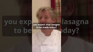 Gordon Ramsay says WHAT about the lasagna?! #shorts #gordonramsay