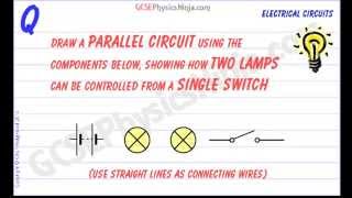 Parallel Circuit Diagram - Lamps and Switch Circuit - GCSE Physics