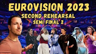 EUROVISION 2023: Second Rehearsal SEMI 2 ( BIG5+1 Quick thoughts) Reaction