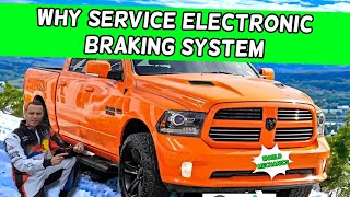 DODGE RAM WHY SERVICE ELECTRONIC BRAKING SYSTEM WARNING DODGE RAM 1500 2500 3500 2013 2014 2015 2016