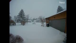 Timelapse - Winter Storm Izzy - and cleanup