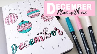 Plan With Me | December 2019 Bullet Journal Setup (Holiday Ornaments)