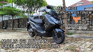 TERNYATA ENAK JUGA !! TEST RIDE TANGKAS X7 MOTOR LISTRIK | Motovlog Indonesia