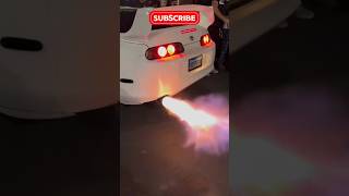 The Toyota supra spitting flames ❤️ 💯 ❤️ #shorts #viral #short #trending#youtubeshort