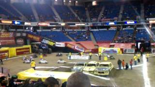 Kiddie Karts racing at Monster Jam in Sacramento