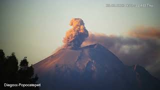 Actividad Del Volcán Popocatépetl 28 De Septiembre De 2023