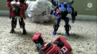 bumblebee shattered and dropkick cliffjumper stop motion