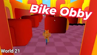 Obby But You're on a Bike (World 21) [Roblox]