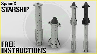 LEGO TUTORIAL |SpaceX| STARSHIP - 1/300 Scale