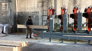 Horizontal Multi-Head Saw Machine(4 Head) │ Yatay Şerit Dilimleme Makinesi(4'lü) │FORM MACHINE