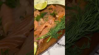 Happy Valentine’s Day ! Salmon gravlax ! #valentinesday #ideas #food #salmon #gravlax #trending