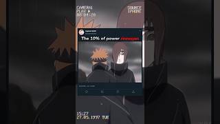 The 10% power of Rinnegan ☠️ #anime #naruto