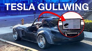 #TeslaGULLWING FIRST DRIVE / TESLA powered MERCEDES-BENZ SL300 Ep.5