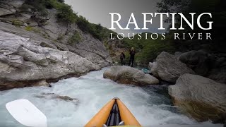 Gopro rafting Lousios river Greece - monoraft