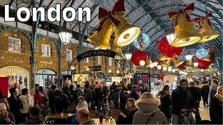 London's Best Christmas Lights Winter Walking Tour 2023 | Covent Garden to Regent Street