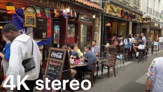 Walking in Paris   From Place Saint-Michel to Rue Lagrange (Stereo Sounds)