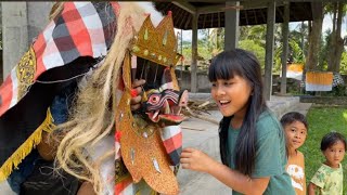 Danis dan adik di kejar barong buntut galak