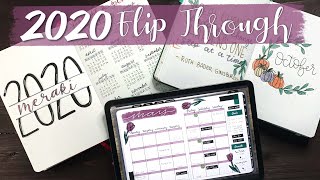 2020 Bullet Journal and Digital Planning Flip Through