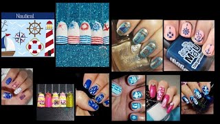 Youtubers Nail Art Stamping Weekly Collabs | Nautical Nails