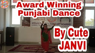 Punjabi Dance Super Energetic by Cute JANVI//Award Winning//TIP-TAP FEET//JASHAN-E-RANG-ART//2020