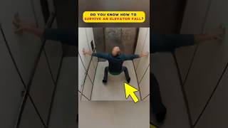 Do you know how to survive an elevator fall?#inventions #knowledge #shortvideo #shorts