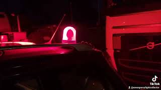 red beacon and a red dashlight on my pov