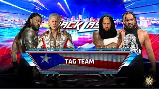 Roman Reigns | Cody Rhodes VS Solo Sikoa | Jacob Fatu | Tag Team Match 💪❌♨️| #wwe #2k24 #gaming