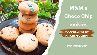 Melt in Mouth Mini M&M Cookies |No mixer required |Large chewy crispy M&M Chocolate Cookies |EPS #1