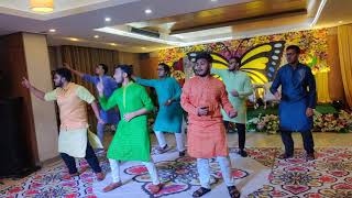 Holud dance performance ||  BADTAMEEZ DIL || O O JAANE JAANA || DESI BOYS | Wedding Performance