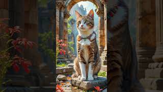 Majestic cats in ancient ruins 7