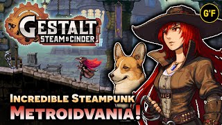 Beautiful Pixel Art Metroidvania!!! [ GESTALT: STEAM & CINDER ] Gameplay