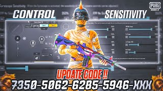 Pubg Mobile/BGMI 2024 🔥 Best Sensitivity Code and Control Settings in Update 3.3