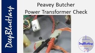 Peavey Butcher: Power Transformer Check