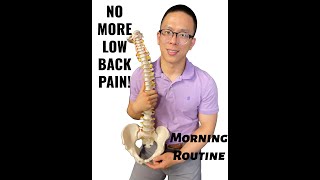 The BEST morning routine to get rid of LOW BACK PAIN!