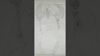 Part - 1 complete tutorial (Hanuman ji ) #sketch  #realistic #hanumanji #shorts