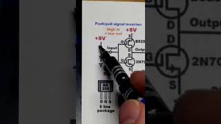 2nd Push Pull MOSFETs 2N7000 N and BS250 P Channel Enhancement Transistors #electronics #howto #diy